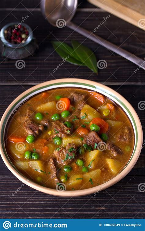 Traditional Irish Lamb Stew with Vegetables. Stock Image - Image of ...