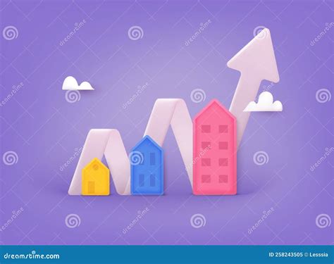 Housing Price Rising Up Real Estate Investment Or Property Growth