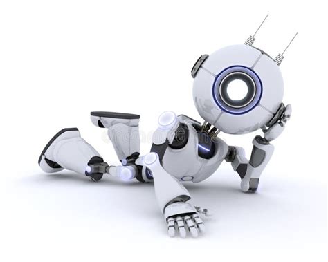 Robot Relaxing Stock Illustration Illustration Of Relax 13830040