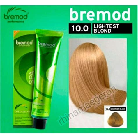 Bremod Hair Color 10 0 Lightest Blonde With Oxidizing Shopee