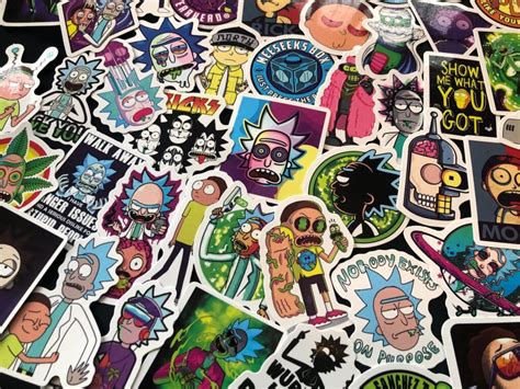 Rick And Morty Sticker Pack Culture Of Gaming