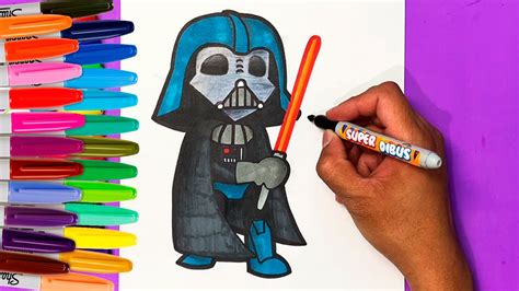 Como Dibujar A Darth Vader De Star Wars Paso A Paso Youtube