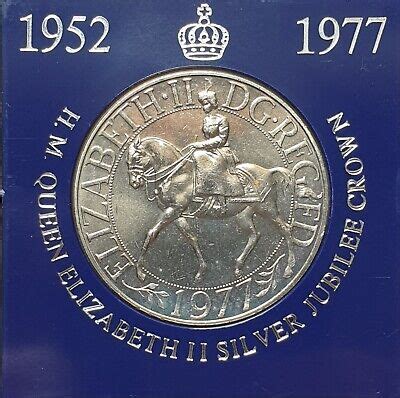 H M Queen Elizabeth Ii Silver Jubilee Crown Uncirculated