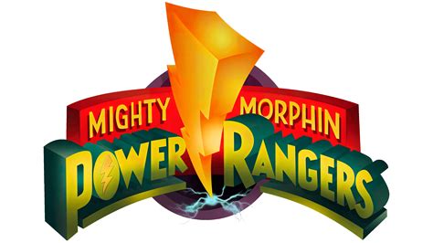 Mighty Morphin Power Rangers Logo & Characters Sticker 4" x 4.5