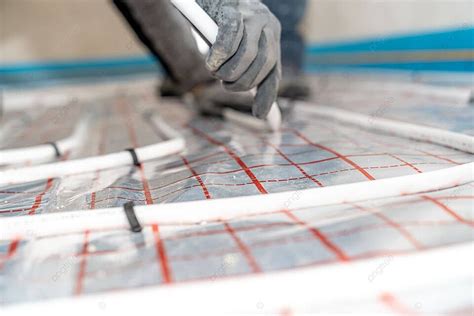 A Detailed Closeup Of Hot Water Pipes For Floor Heating Photo Background And Picture For Free