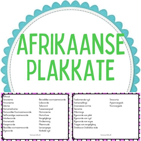 Afrikaans Plakkate