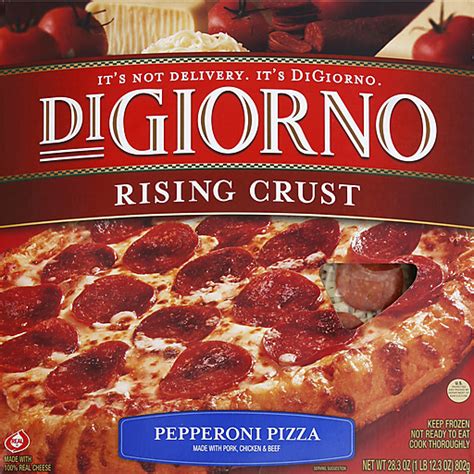 Digiorno Pizza Rising Crust Pepperoni Frozen Foods Edwards Food Giant