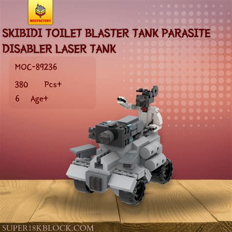 Moc Factory 89236 Skibidi Toilet Blaster Tank Parasite Disabler Laser