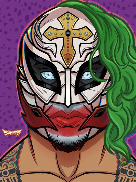 How To Draw Rey Mysterio Mask Step By Step