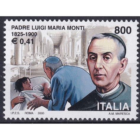 Francobolli Italia 2000 Centenario Della Morte Di Padre Maria Monti