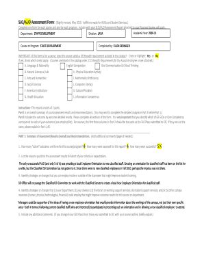 Fillable Online Contracosta Outcome Assessment Form For All With Bredth