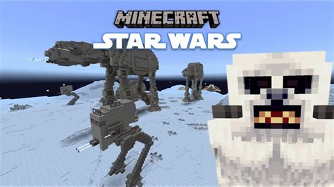 Minecraft Star Wars Mash Up Iv Wampa Hunting On Hoth Youtube