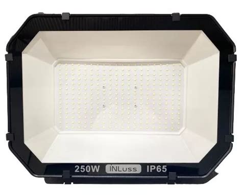 Reflector LED 250 W Bivolt 6500 K Carcasa Con Entrada Color Negro