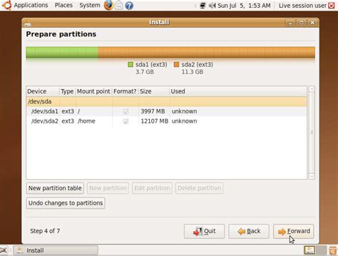 Creating A Separate Home Partition In Ubuntu During Installation