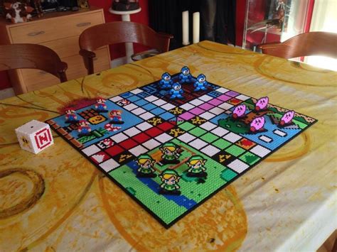 My Friend Made This Awesome Nintendo Ludo Board Game Perler Bead Art