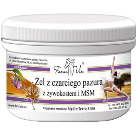 Żel Czarci Pazur z żywokostem i MSM 150 ml