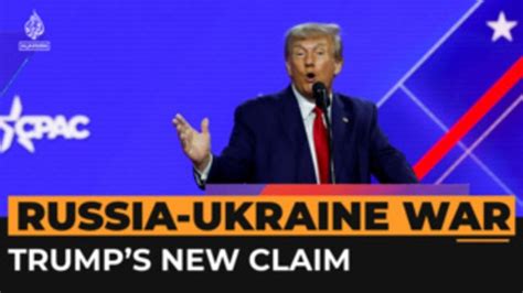 Trump Makes Implausible Claim That Hed End Ukraine War In A Day