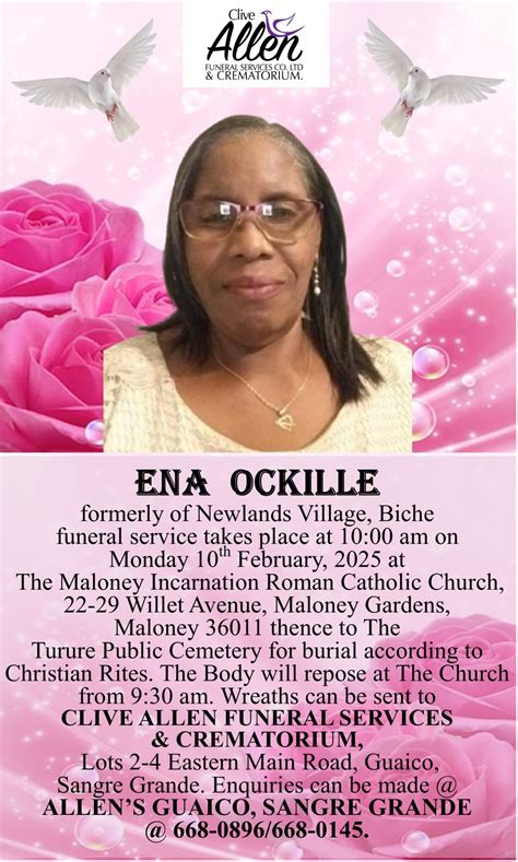 ENA OCKILLE – Clive Allen Funeral Services Co. Ltd & Crematorium
