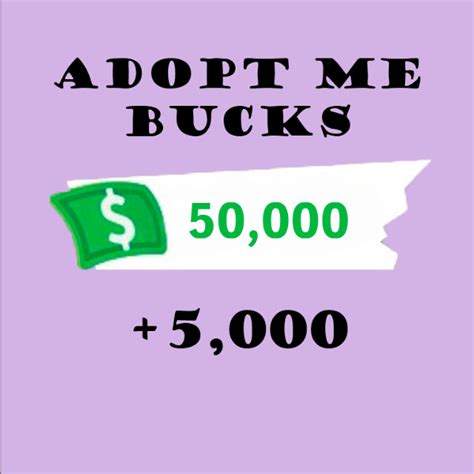 K Bucks Adopt Me Game Items Gameflip