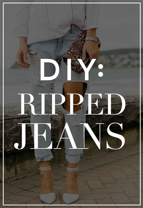 How To Make Ripped Jeans In Easy Steps How To Make Ripped Jeans