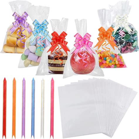 Jdxun Pcs Sachets Transparents Bonbons Sachet Plastique