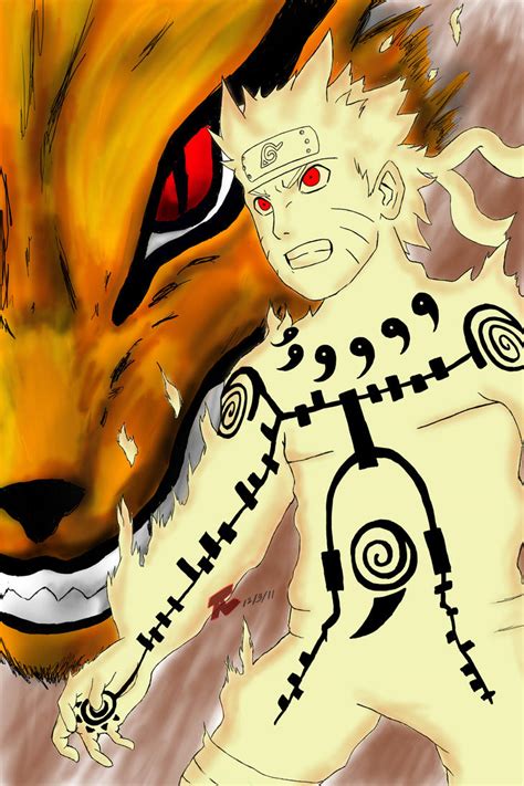 Nine tails Chakra Naruto by TLCreate on DeviantArt