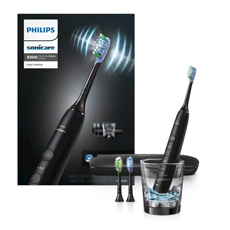 Philips Sonicare DiamondClean Smart 9300 Rechargeable Electric Power Toothbrush, Black, HX9903/11