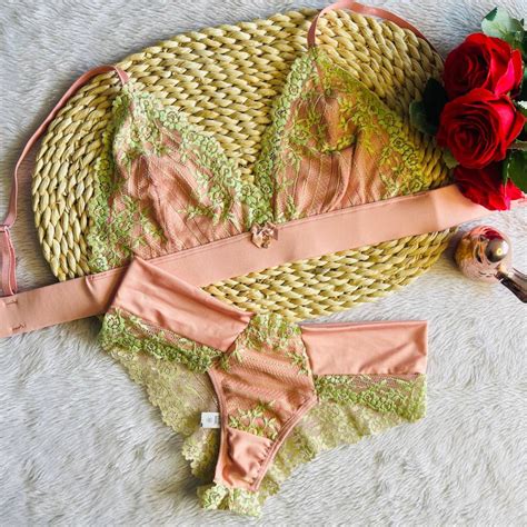 Conjunto Bicolor Sem Bojo Rose C Verde Linda Moreira Moda Intima