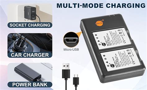 Amazon DSTE 2 Pack EN EL5 Battery Rapid Dual Battery Charger