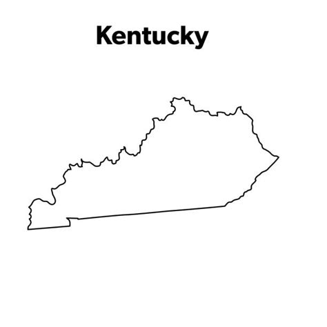 510+ Kentucky State Outline Stock Illustrations, Royalty-Free Vector ...