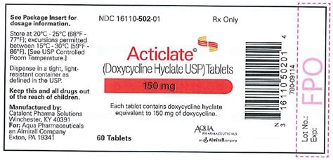 Acticlate - FDA prescribing information, side effects and uses