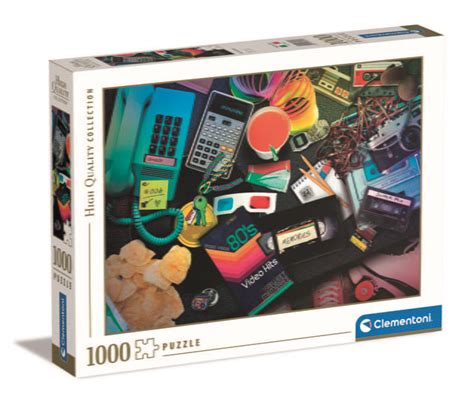 Puzzle 1000 80s Nostalgia De CLEMENTONI