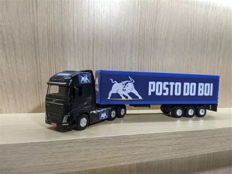 Miniatura Caminh O Ba Volvo Scania Personalizado Carreta Venda Em