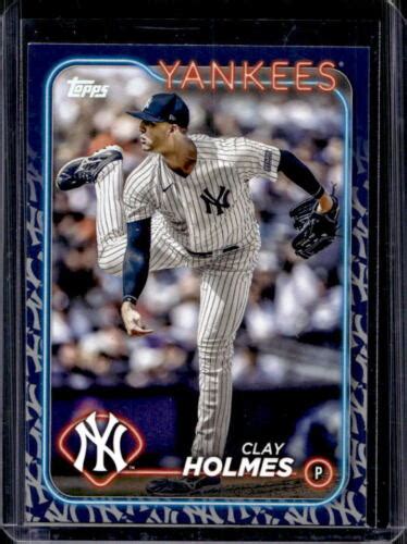 2024 Topps Clay Holmes Team Color Border Variation 247 New York