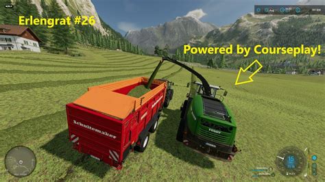 FS22 AI Driven FORAGE HARVESTER On GRASS ERLENGRAT 26 Alpine