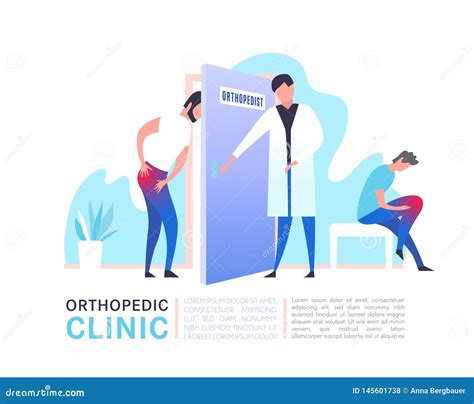 Orthopedic Clinic Illustration Stock Vector Illustration Of Foot