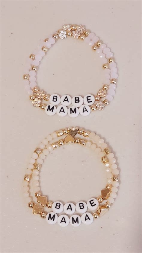 Mama Babe In 2024 Diy Jewelry Unique Diy Bracelets Patterns Trending Bracelets