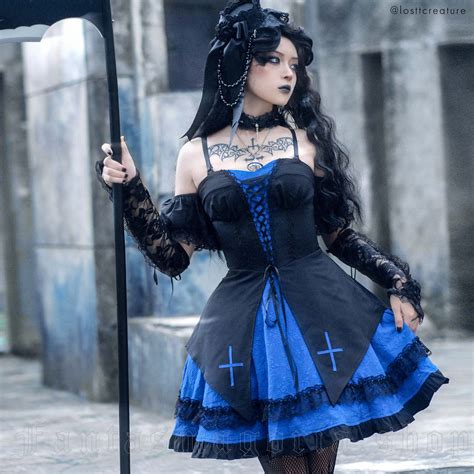 Blue Gothic Dresses