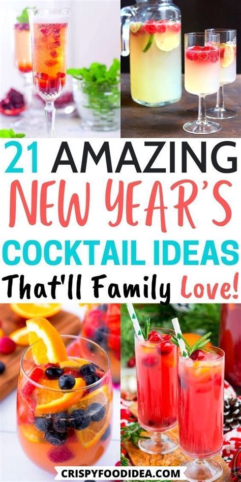 21 Amazing Easy New Years Eve Cocktails Best For Celebration New Year S Eve Cocktails New