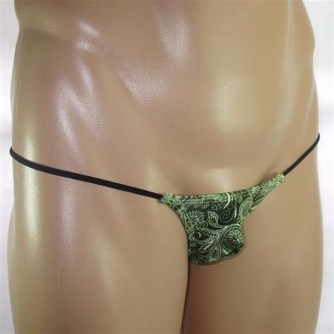 K P Mens Micro Smallest Bikini String Waist Umbrella Camo Paisley Printed Ebay