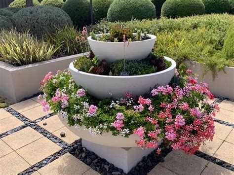 Low Bowls Planters Polystone Resin Elegance In 8 Sizes