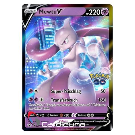 Swsh Mewtu V Promo Sammelkarte Mewtwo Deutsch