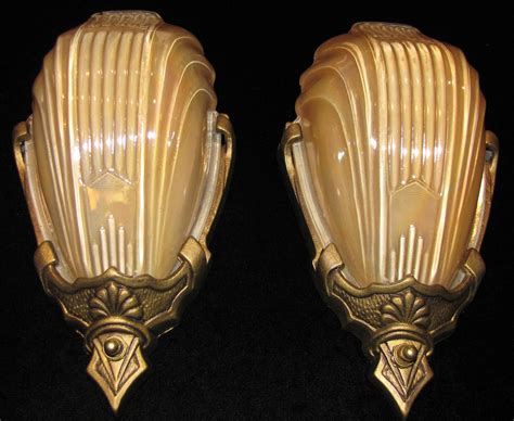 Vintage Art Deco Wall Sconces