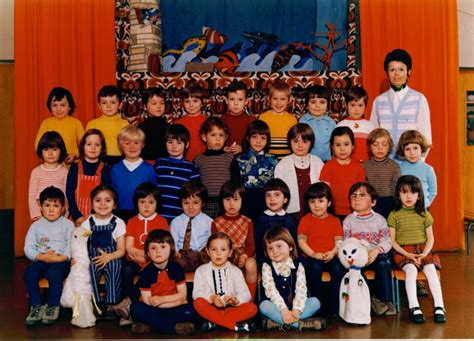 Photo De Classe 1ere Année Maternelle 197172 De 1971 Ecole Robertsau