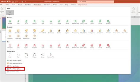 Using Motion Paths in PowerPoint