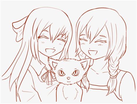 Anime Outline Png Sketch 900x720 Png Download Pngkit