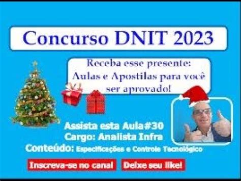 Aula 30 Concurso DNIT 2023 YouTube