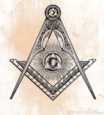 Freemasonry Emblem Masonic Compass Symbol Freimaurer Tattoo