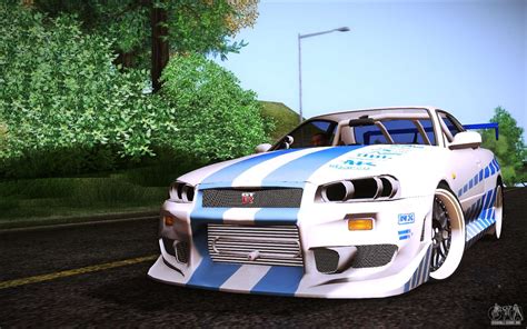 Nissan Skyline R Fnf Para Gta San Andreas