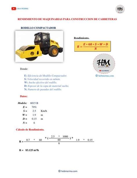Rendimiento De Maquinarias Para Construcci N De Carreteras Juan